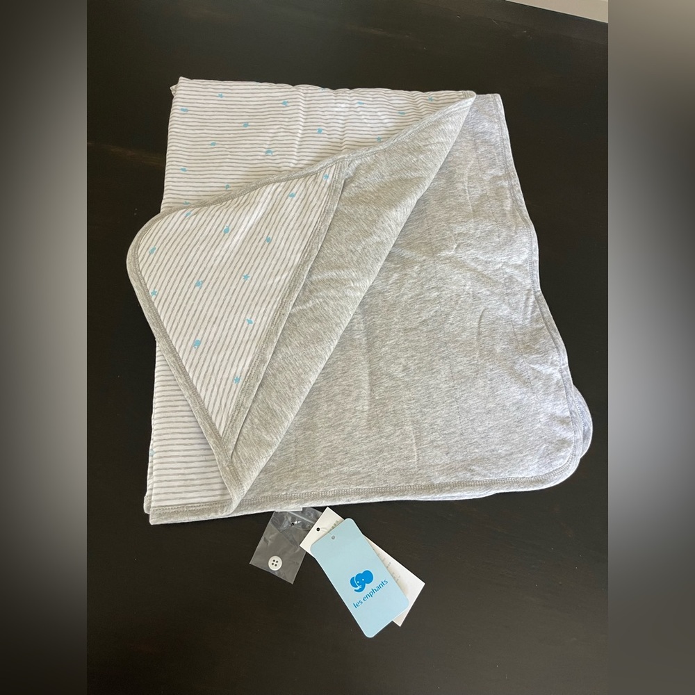 NWT les enphants Cotton Baby Blanket 38”x30”